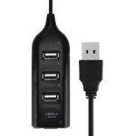 4ポートUSB 2.0ハブ ケーブル長30cm 4ポート（ブラック）、4ポート（ホワイト）