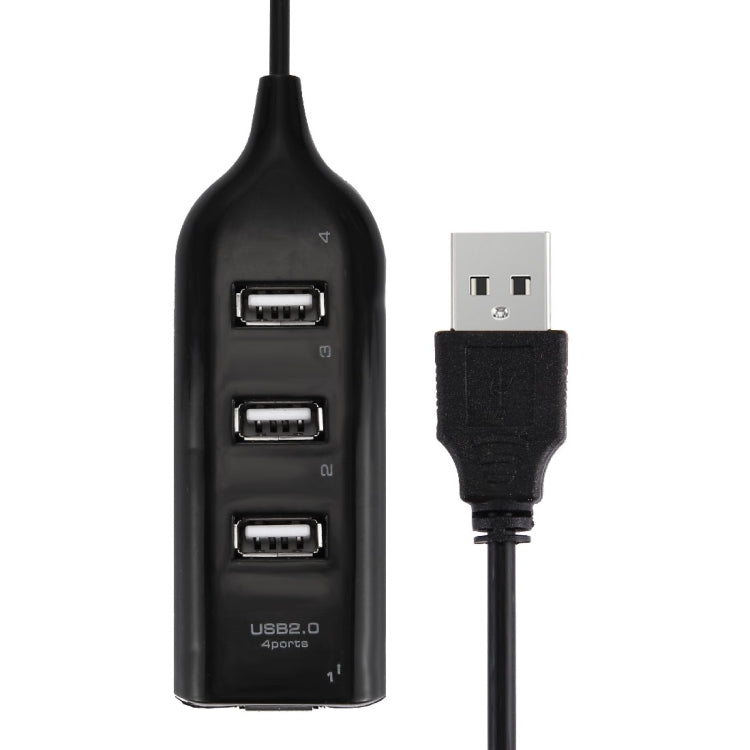 4ポートUSB 2.0ハブ ケーブル長30cm 4ポート（ブラック）、4ポート（ホワイト）
