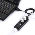 4ポートUSB 2.0ハブ ケーブル長30cm 4ポート（ブラック）、4ポート（ホワイト）
