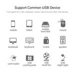 4ポートUSB 2.0ハブ ケーブル長30cm 4ポート（ブラック）、4ポート（ホワイト）