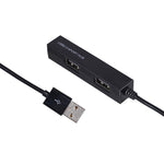 高速4ポートUSB 2.0ハブ USB分配器（ブラック）