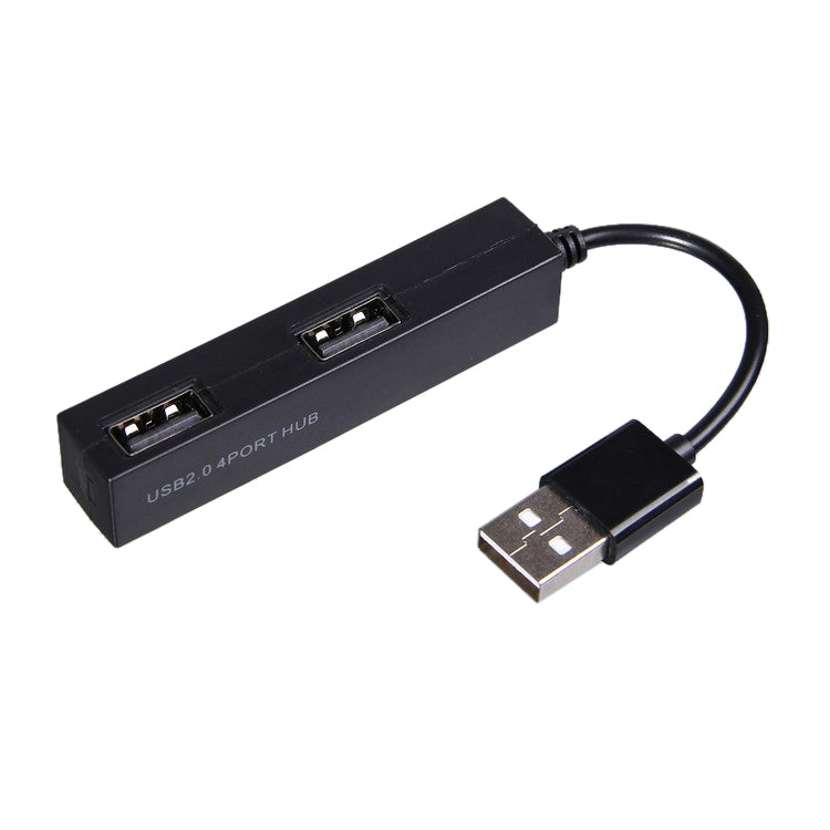 高速4ポートUSB 2.0ハブ USB分配器（ブラック）