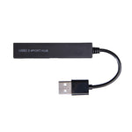 高速4ポートUSB 2.0ハブ USB分配器（ブラック）