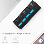 4ポートUSB 3.0ハブ 超高速5Gbps プラグアンドプレイ 1TB対応 4ポート（ブラック）、4ポート（ホワイト）