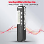 4GBデジタルボイスレコーダー 録音機 MP3プレーヤー 電話録音対応 VOX機能（ブラック）