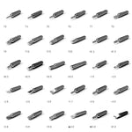 31in1 マイクロポケット精密ドライバー 時計修理ツールセット キット、ランダムカラー配送、31in1