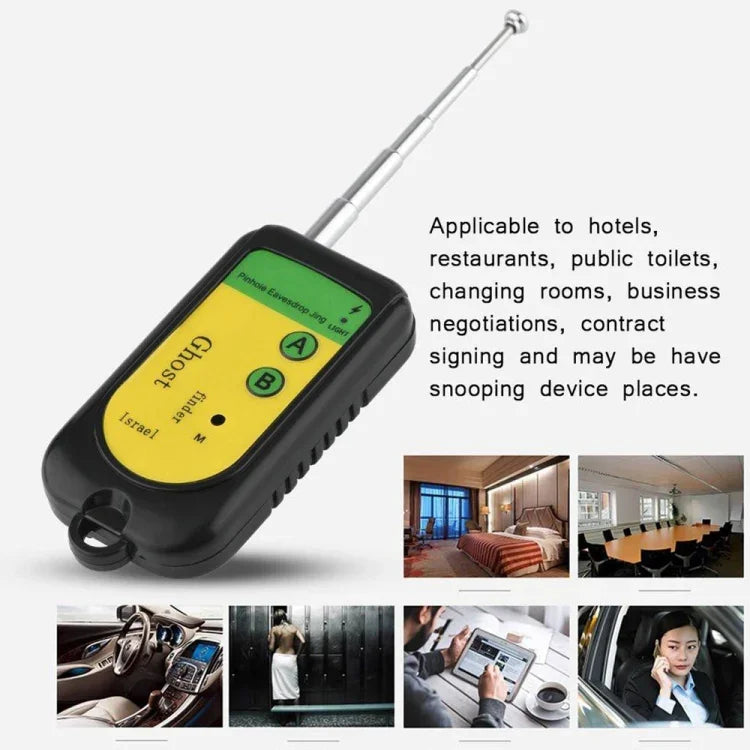ゴースト検出器 信号バグ RF 検出器 ファインダー スキャナー モニター チェッカー ピンホール監視カメラ ワイヤレスデバイス、ゴースト検出器
