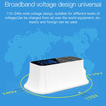 YC-CDA19A 8ポートUSB 多機能 40W インテリジェントデジタルディスプレイ急速充電ドック、UKプラグ、SAS1049A、SAS1049B、SAS1049C