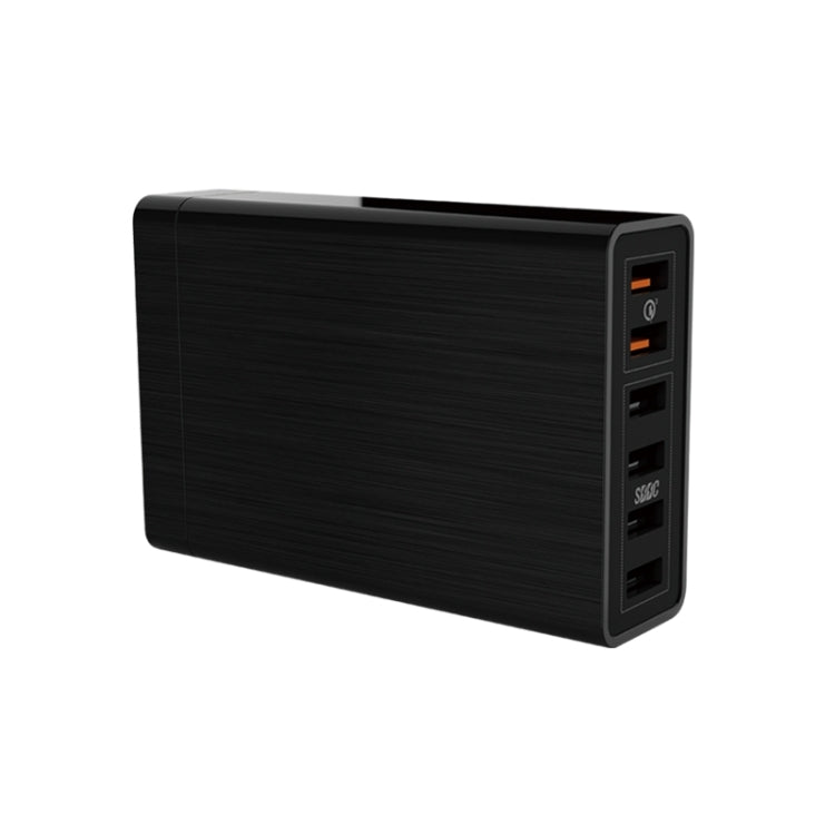 VEDFUN TurboCube D620 6ポート クイックチャージ3.0 + SDDCテクノロジー USB充電器、EU/US/UKプラグ