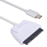 USB-C / Type-Cから22ピンSATAハードドライブアダプターケーブルコンバーター、全長：約23cm
