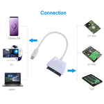USB-C / Type-Cから22ピンSATAハードドライブアダプターケーブルコンバーター、全長：約23cm