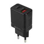 LZ-728 QC 3.0 USB + PD 20W USB-C / タイプC高速トラベル充電器 EUプラグ EUプラグ