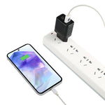 LZ-728 QC 3.0 USB + PD 20W USB-C / タイプC高速トラベル充電器 EUプラグ EUプラグ