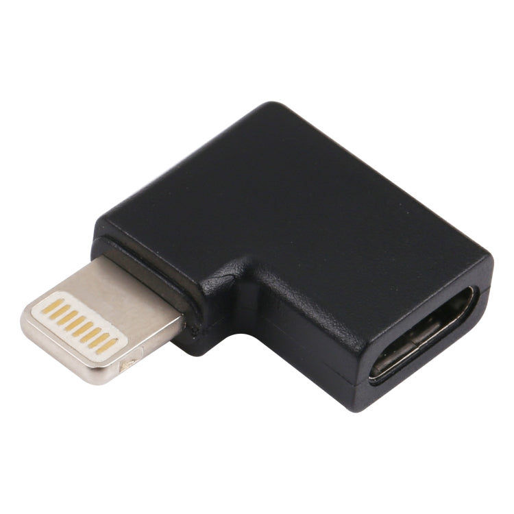8ピン オス to USB-C / Type-C メス エルボー充電アダプター、8ピン オス to USB-C / Type-C メス