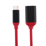 15cm アルミ合金ヘッド USB-C / Type-C 3.1オス-USB 3.0メス OTG変換アダプターケーブル
