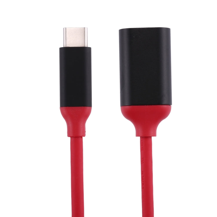 15cm アルミ合金ヘッド USB-C / Type-C 3.1オス-USB 3.0メス OTG変換アダプターケーブル