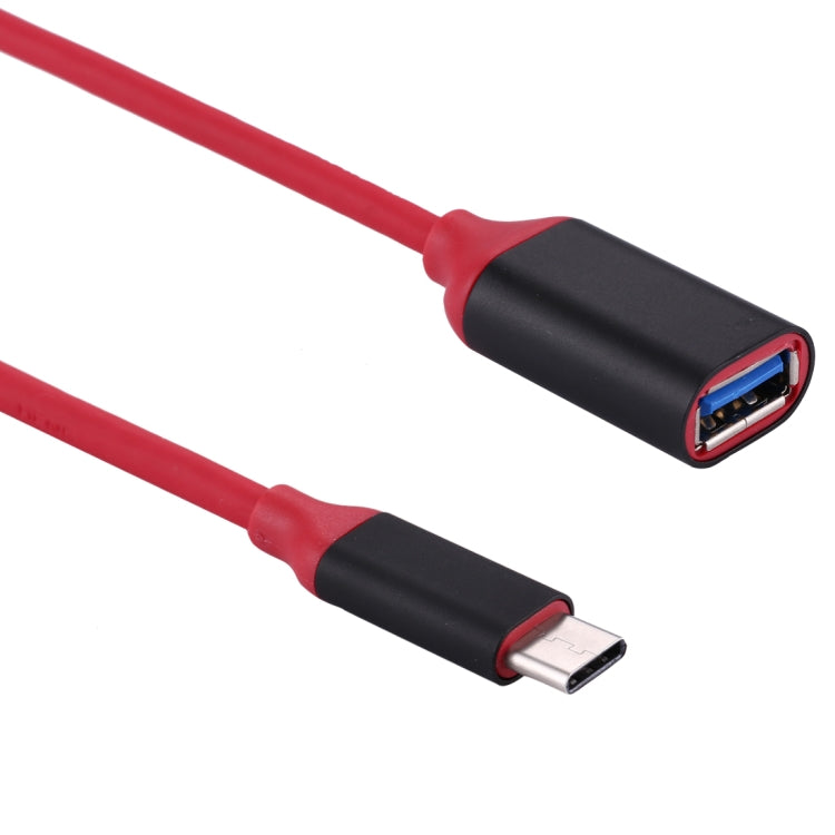 15cm アルミ合金ヘッド USB-C / Type-C 3.1オス-USB 3.0メス OTG変換アダプターケーブル