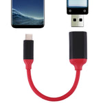 15cm アルミ合金ヘッド USB-C / Type-C 3.1オス-USB 3.0メス OTG変換アダプターケーブル