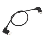 30cm マイクロUSB to USB-C / タイプC 変換データケーブルコネクター DJI MAVIC PRO & SPARK リモートコントローラー、スマートフォン、タブレット対応 マイクロUSB to USB-C / タイプC