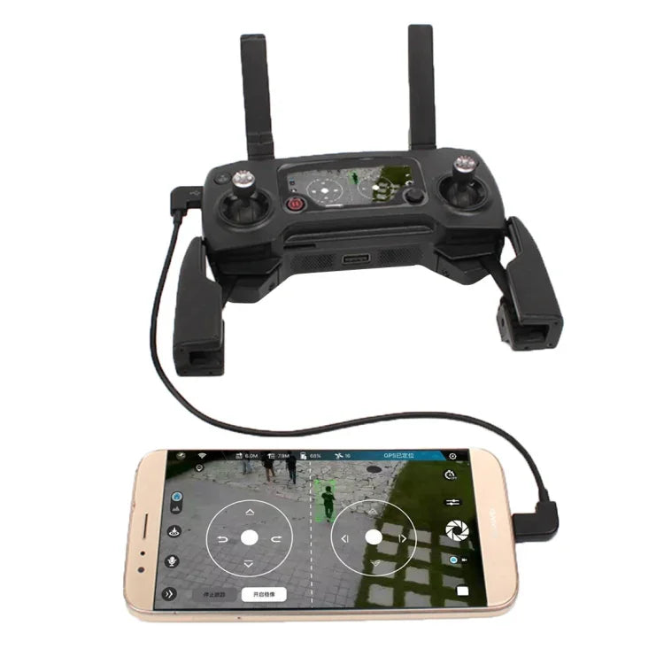 30cm マイクロUSB to マイクロUSB 変換データケーブルコネクター DJI MAVIC PRO & SPARKリモコン、スマートフォン、タブレット用, マイクロUSB to マイクロUSB