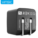Vinsic 12W 5V 2.4A出力 デュアルUSB壁掛け充電器 USB充電アダプター