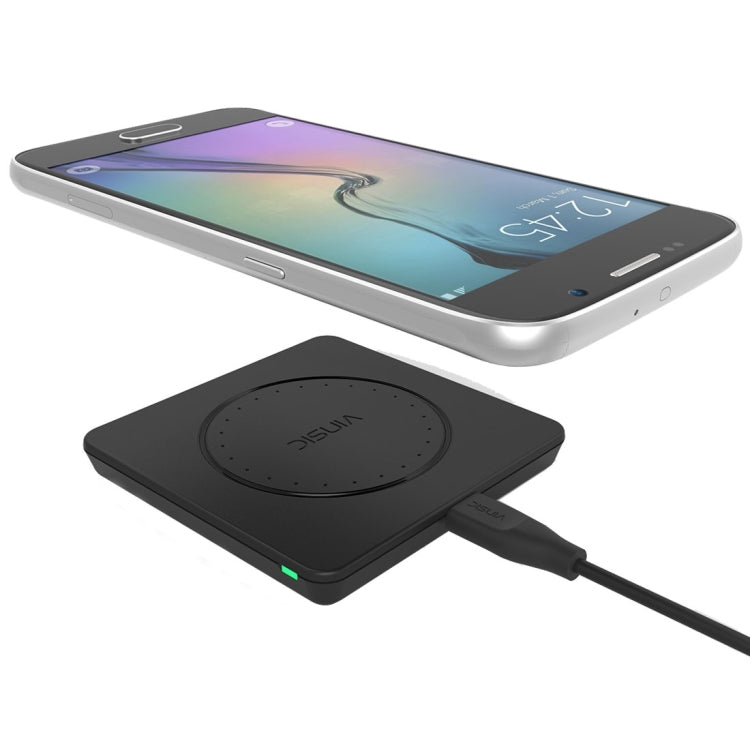 Vinsic 5V 1A出力 Qi規格 ポータブルワイヤレス充電パッド、Vinsic