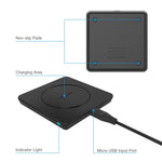 Vinsic 5V 1A出力 Qi規格 ポータブルワイヤレス充電パッド、Vinsic