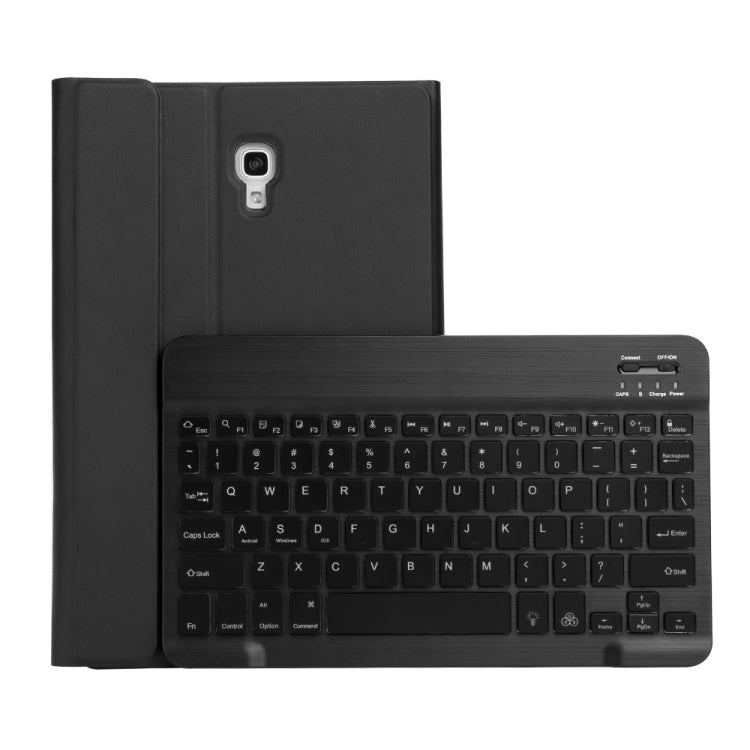 ST590S Bluetooth 3.0 ファインウール調PUレザー ABS着脱式 七色バックライトBluetoothキーボード レザータブレットケース Samsung Galaxy Tab A 10.5インチ T590 / T595用 ペンスロット＆ホルダー付き