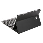 ST590S Bluetooth 3.0 ファインウール調PUレザー ABS着脱式 七色バックライトBluetoothキーボード レザータブレットケース Samsung Galaxy Tab A 10.5インチ T590 / T595用 ペンスロット＆ホルダー付き