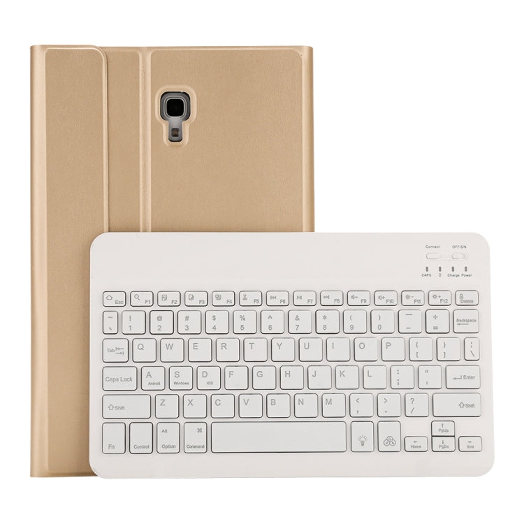 ST590S Bluetooth 3.0 ファインウール調PUレザー ABS着脱式 七色バックライトBluetoothキーボード レザータブレットケース Samsung Galaxy Tab A 10.5インチ T590 / T595用 ペンスロット＆ホルダー付き