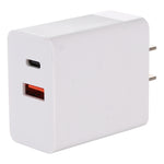 24W PD + QC3.0 急速充電器 電源アダプター プラグアダプター USプラグ 24W USプラグ