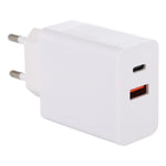24W PD + QC3.0急速充電器 電源アダプタープラグアダプター EUプラグ、24W EUプラグ