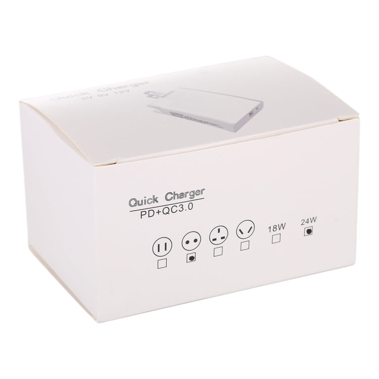 24W PD + QC3.0急速充電器 電源アダプタープラグアダプター EUプラグ、24W EUプラグ