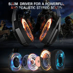 ONIKUMA K10 3.5mm コンピューターゲーム用有線ヘッドセット RGB LEDライト付き、K10