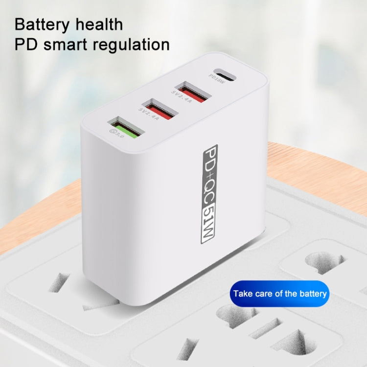 WLX-A6 4ポート 急速充電 USBトラベル充電器 電源アダプター、USプラグ