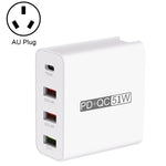 WLX-A6 4ポート 急速充電 USBトラベル充電器 電源アダプター、AUプラグ