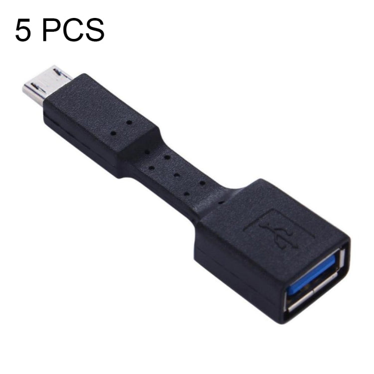 5個セット Micro USB オス to USB 3.0 メス OTGアダプター、Micro USB to USB 3.0