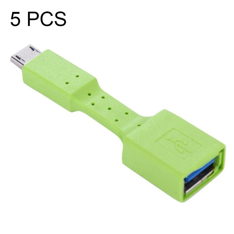 5個セット Micro USB オス to USB 3.0 メス OTGアダプター、Micro USB to USB 3.0
