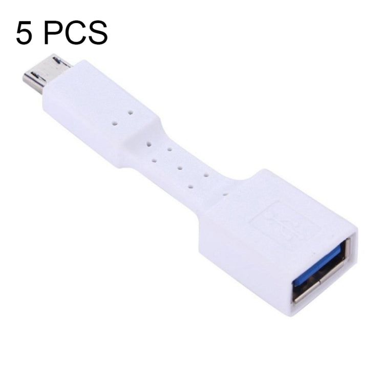 5個セット Micro USB オス to USB 3.0 メス OTGアダプター、Micro USB to USB 3.0