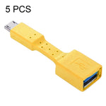 5個セット Micro USB オス to USB 3.0 メス OTGアダプター、Micro USB to USB 3.0