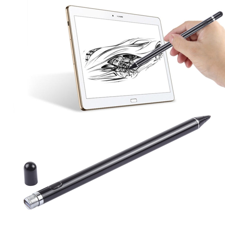 長尺ユニバーサル充電式静電容量式タッチスクリーンスタイラスペン、2.3mm 超極細メタルニブ付き、iPhone、iPad、Samsung、その他の静電容量式タッチスクリーンスマートフォンやタブレットPC対応