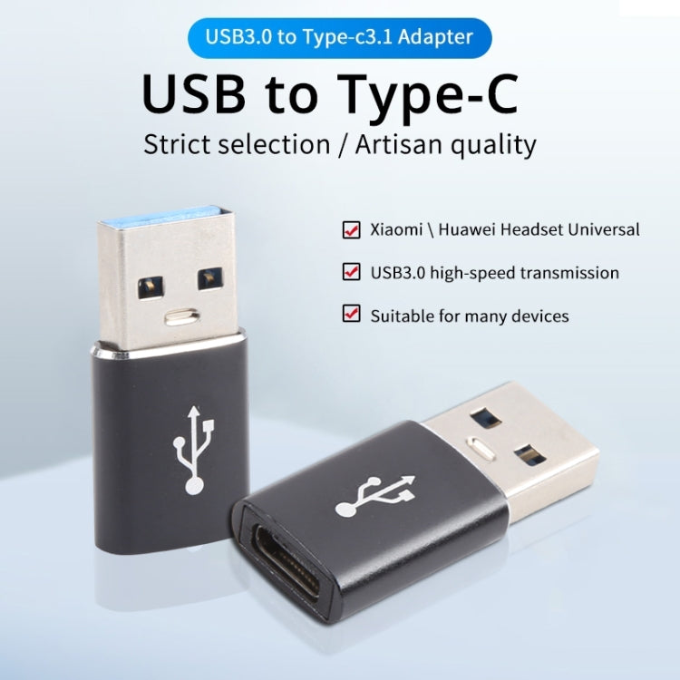 3個セット USB-C / Type-C メス to USB 3.0 オス アルミ合金アダプター、充電＆データ転送対応、USB 3.0