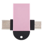 USB 3.0 Female to USB-C / Type-C Male + Micro USB Male Multi-function OTG Adapter with Sling Hole