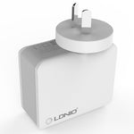 LDNIO A4403 4.4A 4ポートUSBスマートトラベル充電器 EUプラグ SAS5293AU, SAS5293EU, SAS5293UK, SAS5293US