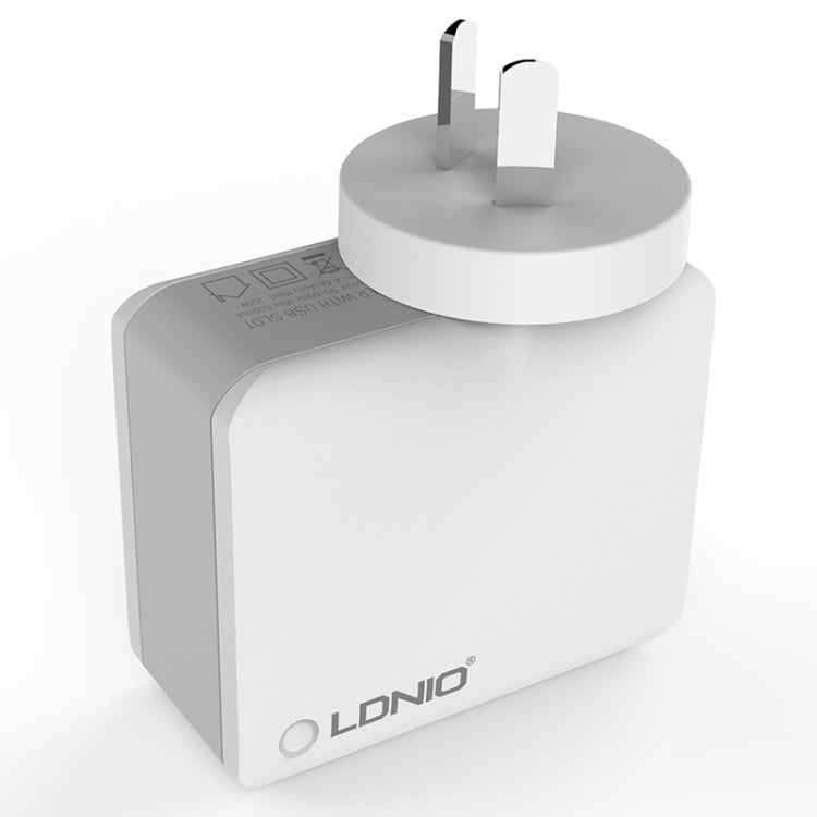 LDNIO A4403 4.4A 4ポートUSBスマートトラベル充電器 EUプラグ SAS5293AU, SAS5293EU, SAS5293UK, SAS5293US
