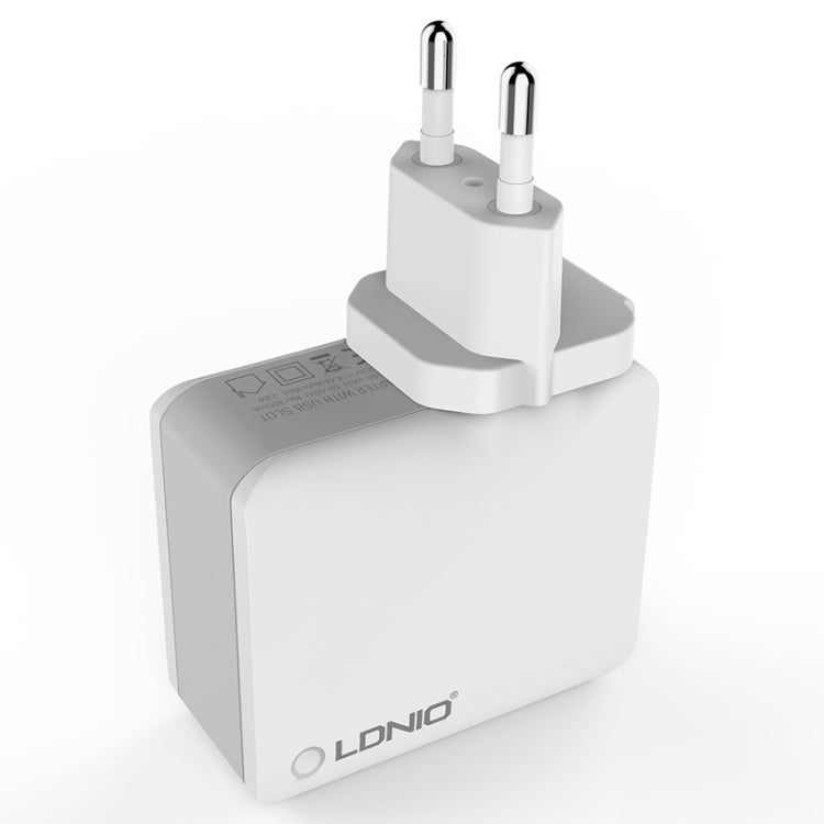 LDNIO A4403 4.4A 4ポートUSBスマートトラベル充電器 EUプラグ SAS5293AU, SAS5293EU, SAS5293UK, SAS5293US