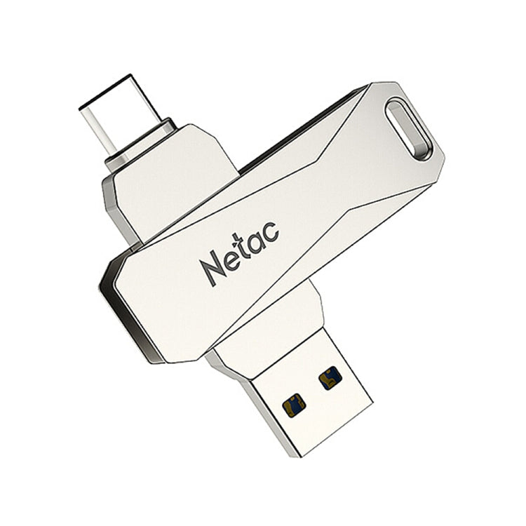 Netac U782C 128GB USB-C / Type-C + USB 3.0 360度回転亜鉛合金フラッシュドライブ OTG Uディスク、128GB