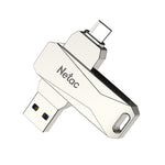 Netac U782C 128GB USB-C / Type-C + USB 3.0 360度回転亜鉛合金フラッシュドライブ OTG Uディスク、128GB