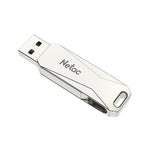 Netac U782C 128GB USB-C / Type-C + USB 3.0 360度回転亜鉛合金フラッシュドライブ OTG Uディスク、128GB