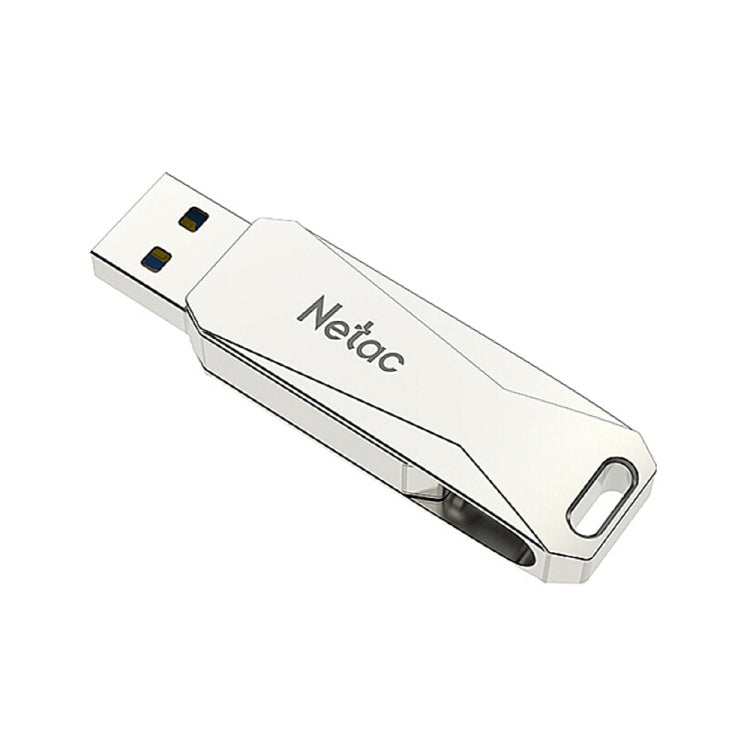 Netac U782C 128GB USB-C / Type-C + USB 3.0 360度回転亜鉛合金フラッシュドライブ OTG Uディスク、128GB